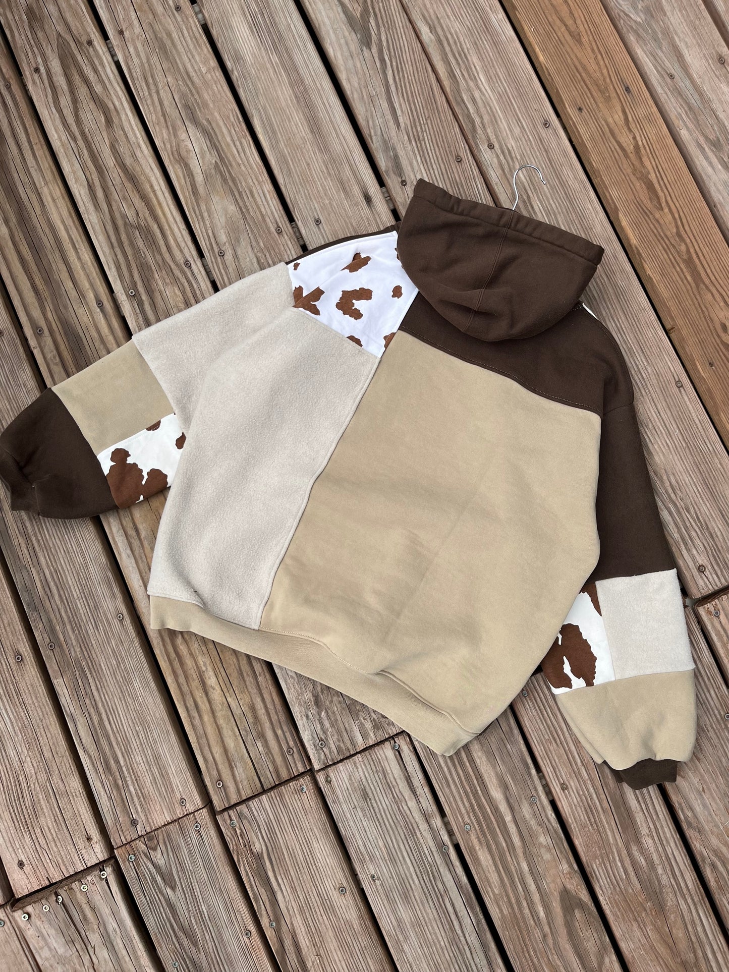 Western Ranch patchwork hoodie (L/XL)