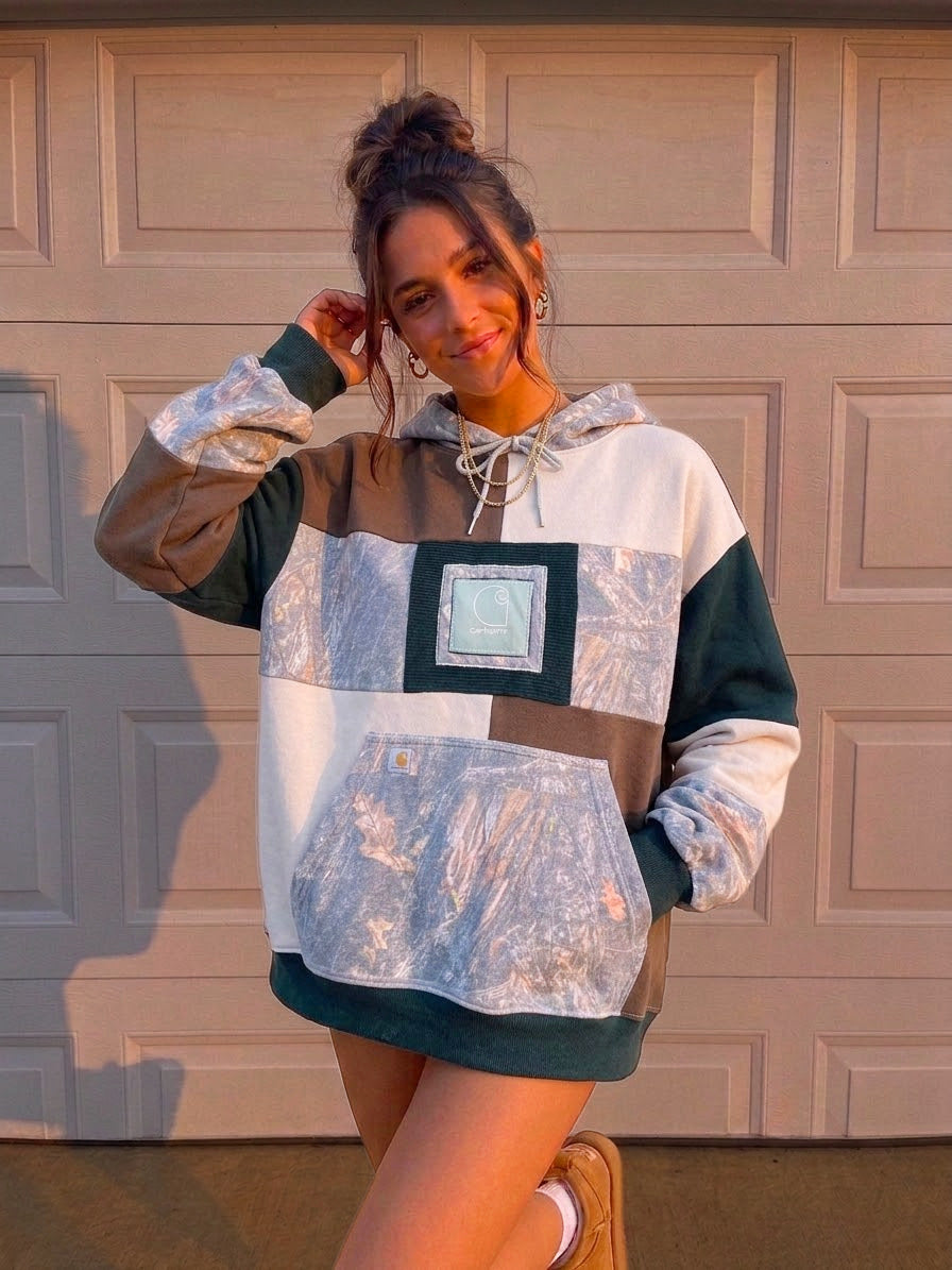 Pine Ridge patchwork hoodie (L/XL)