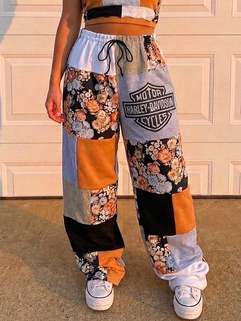 Custom patchwork sweatpants