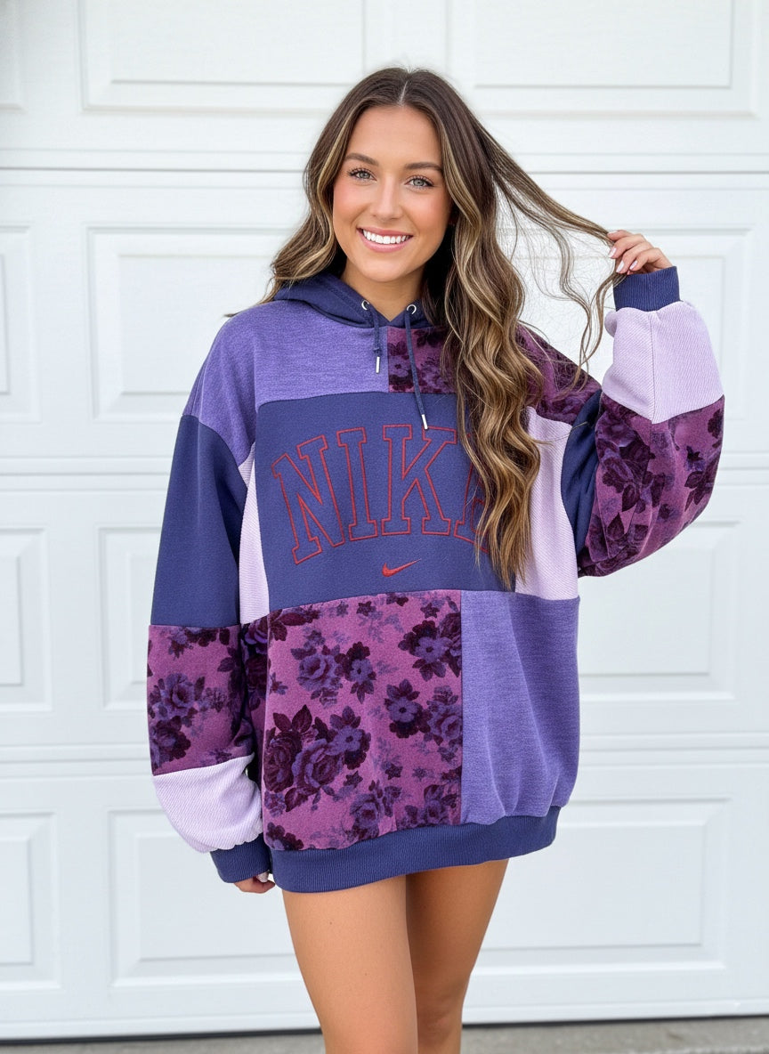 CUSTOM patchwork hoodie