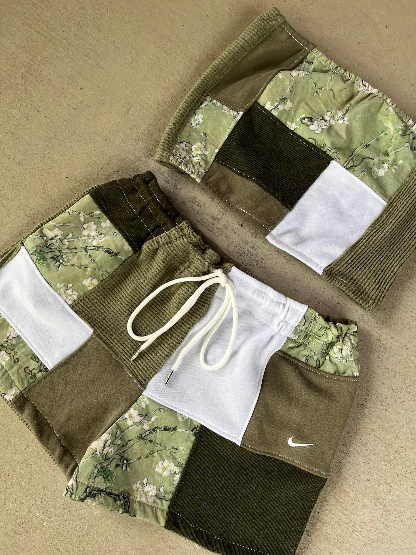 Sage Calico patchwork matching set (M)