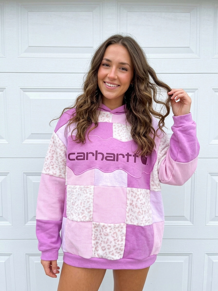 6x6 custom patchwork hoodie