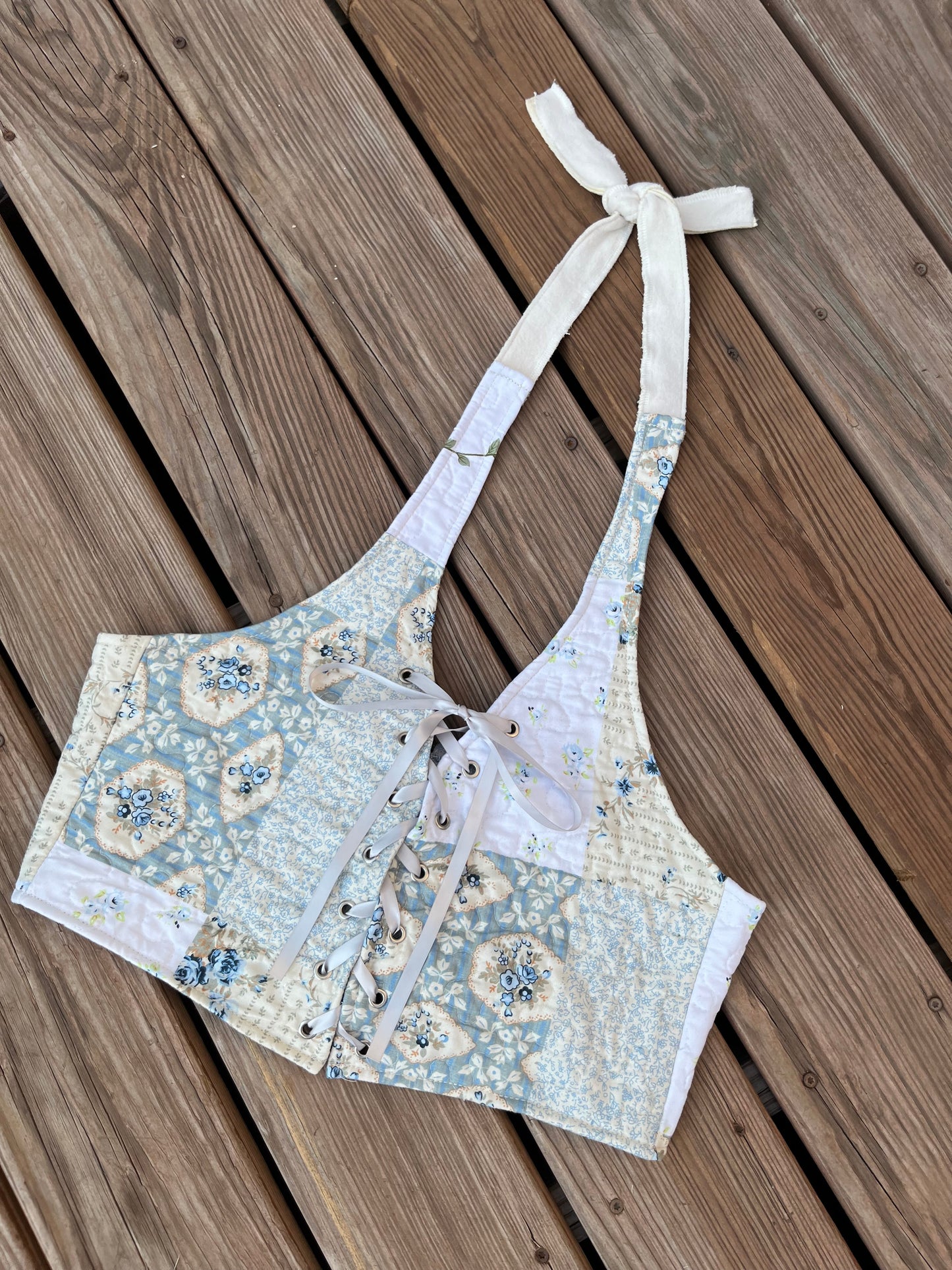 Prairie Bloom quilted matching set M/L