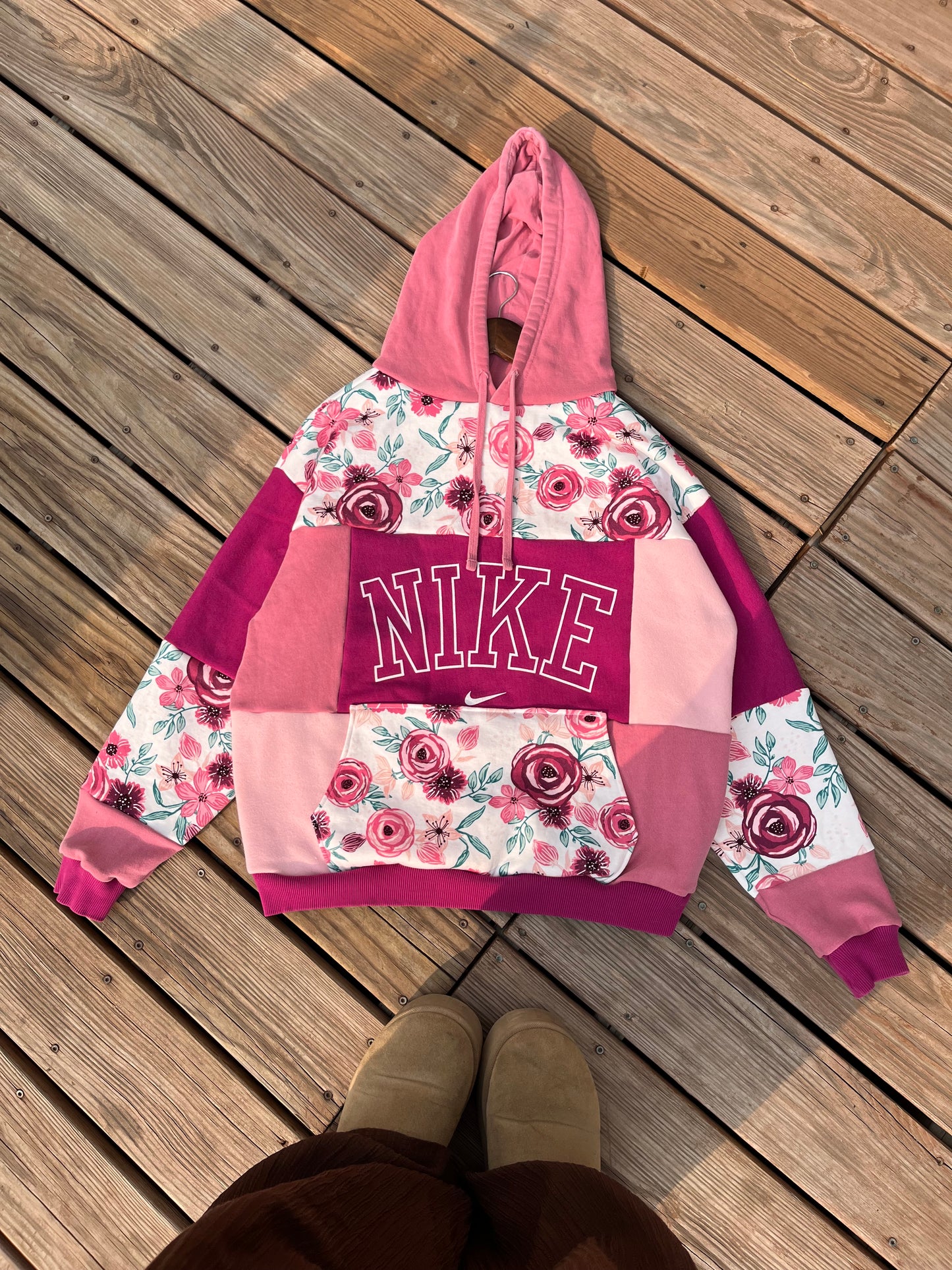 Twilight rose patchwork hoodie (L/XL)