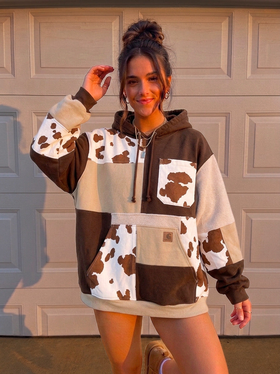 Western Ranch patchwork hoodie (L/XL)