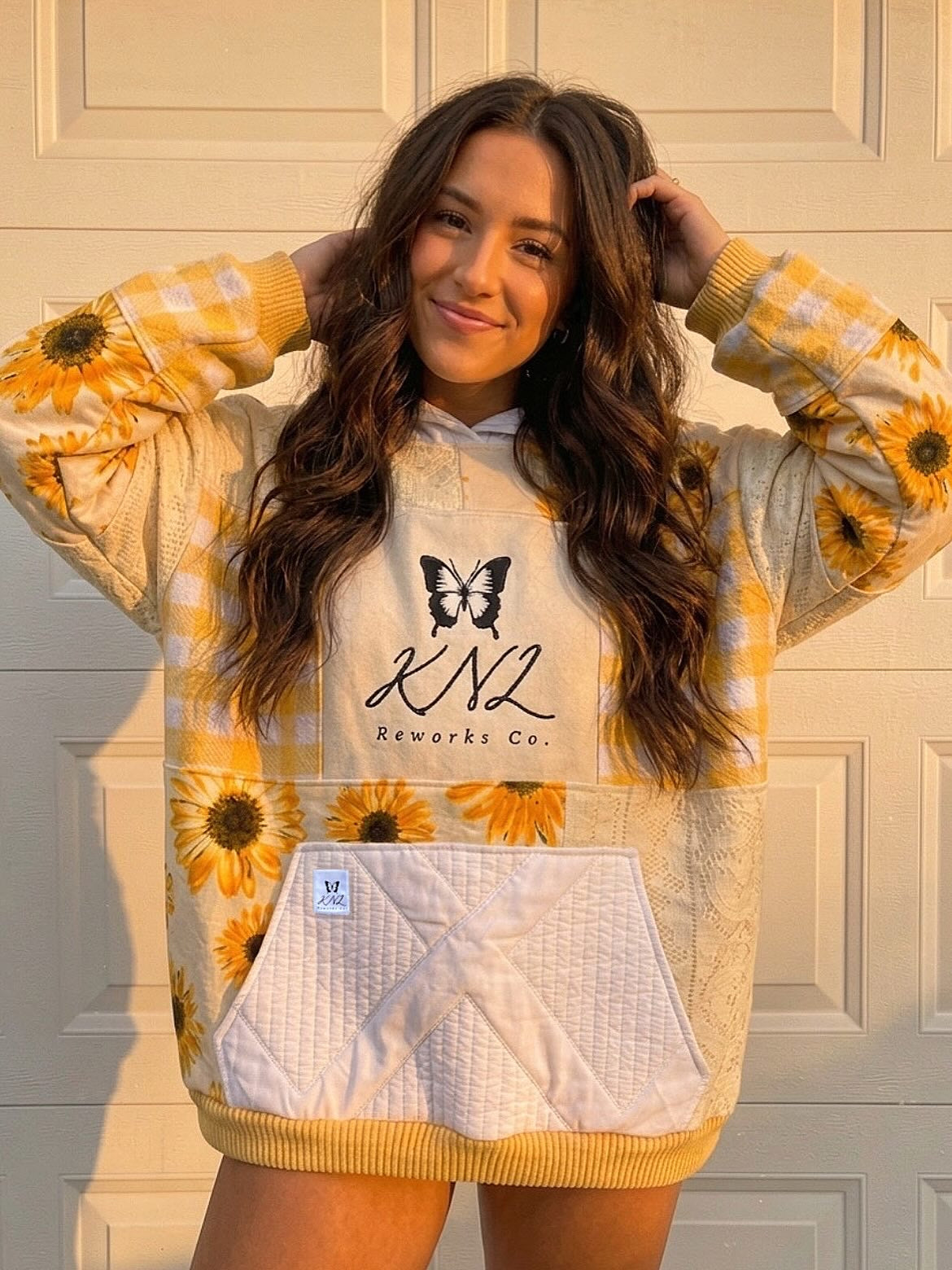 CUSTOM patchwork hoodie