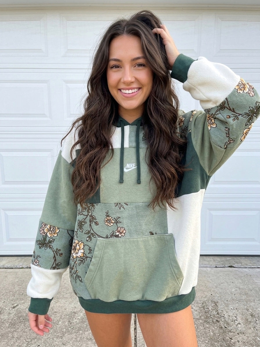 CUSTOM patchwork hoodie