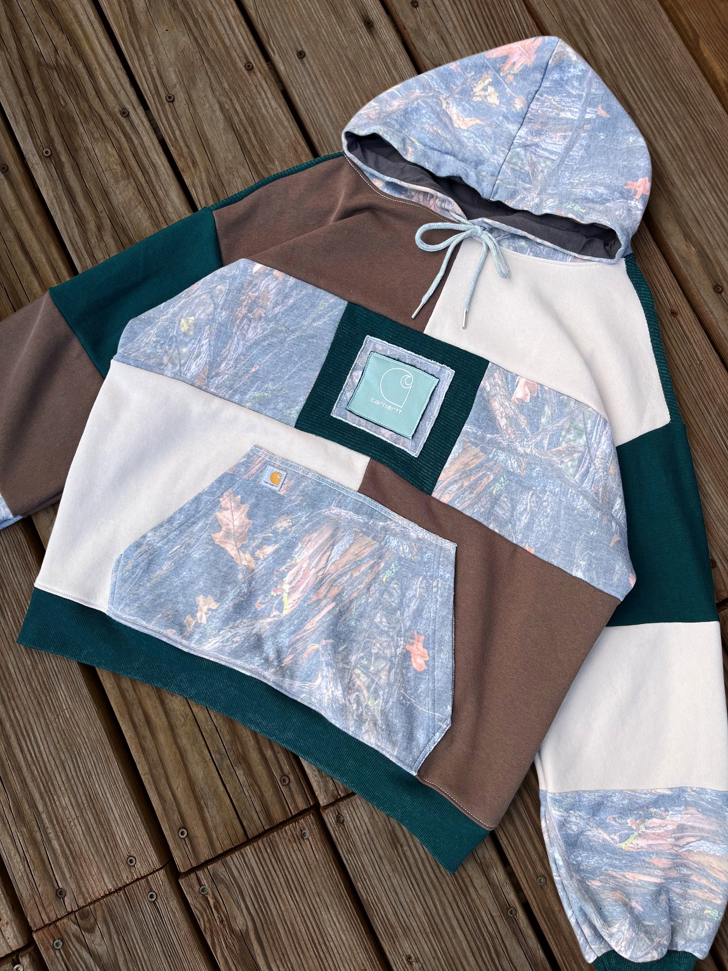 Pine Ridge patchwork hoodie (L/XL)