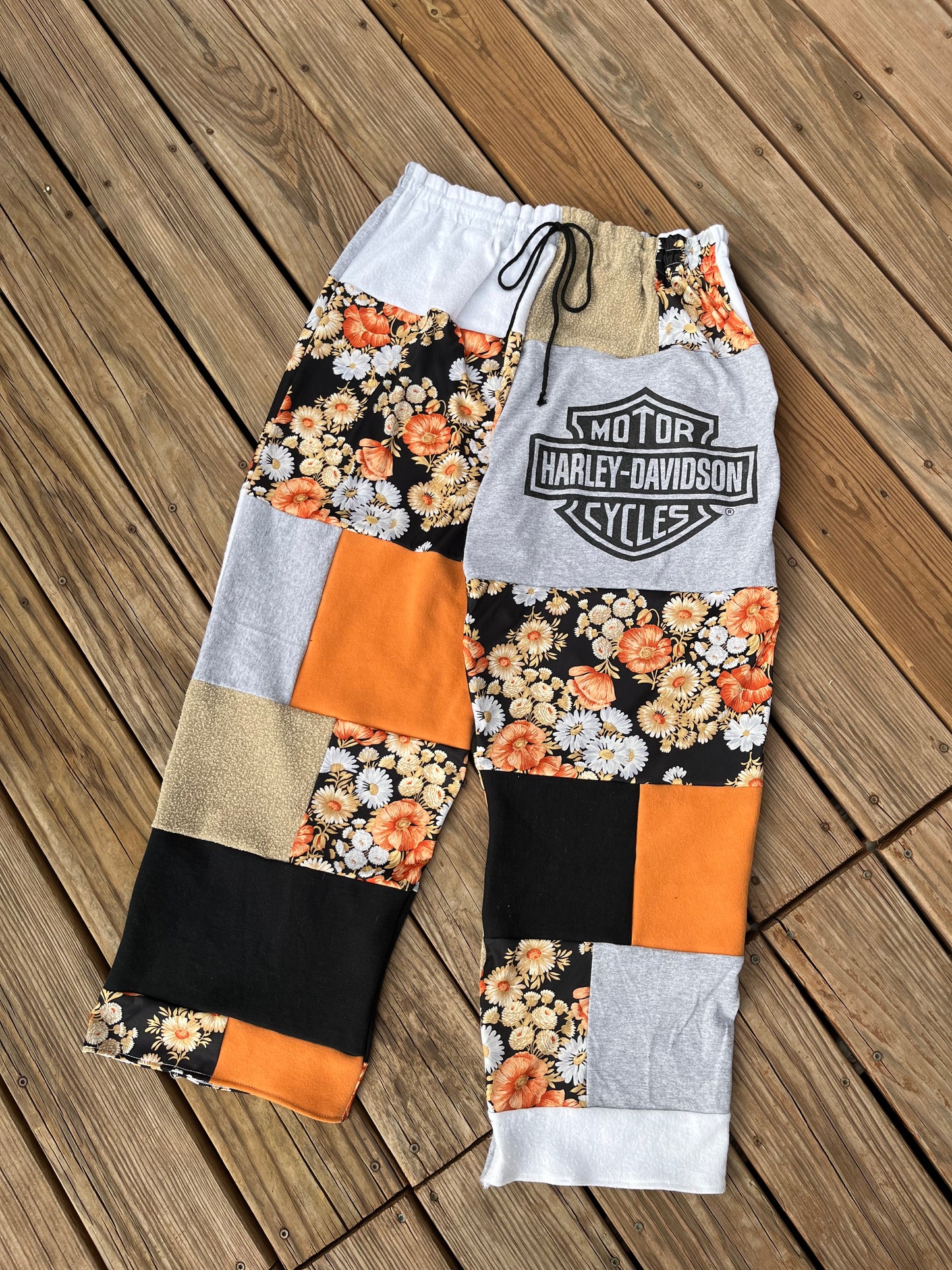 Custom patchwork sweatpants