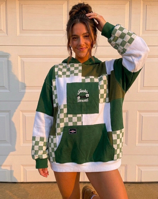 6x6 custom patchwork hoodie