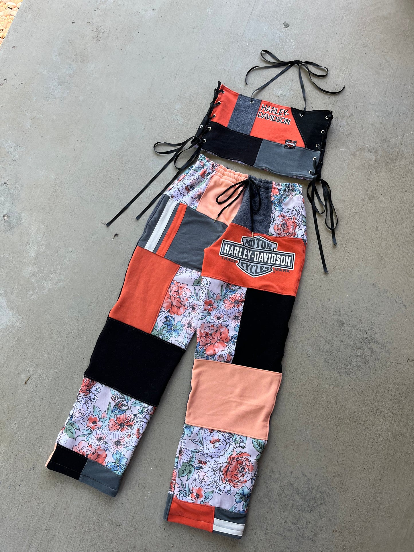 Wild fire rider patchwork matching set