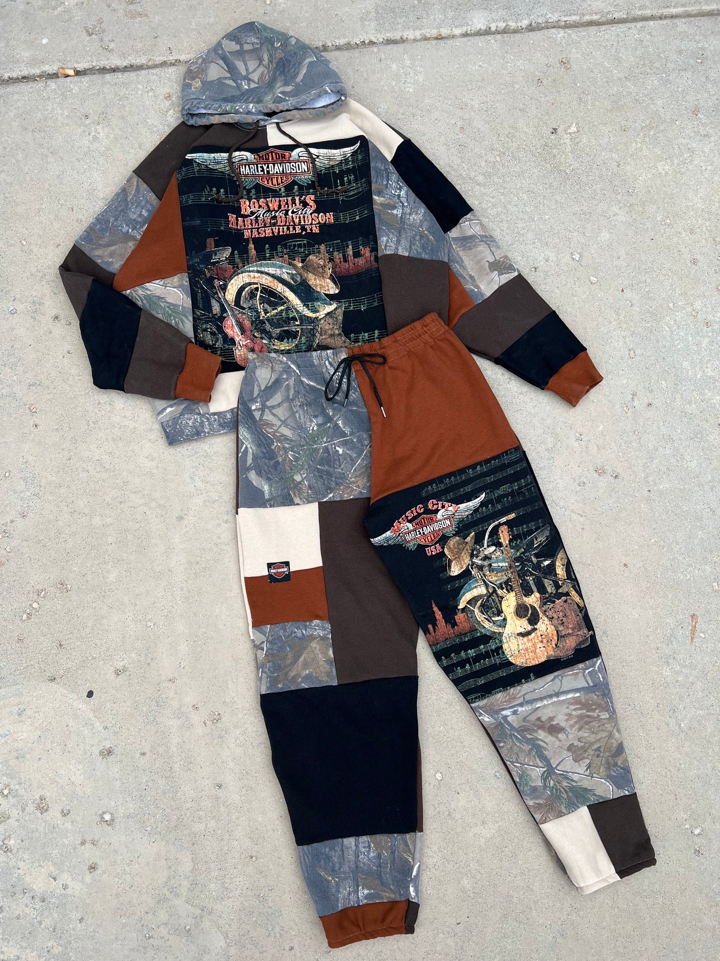 Custom patchwork matching set