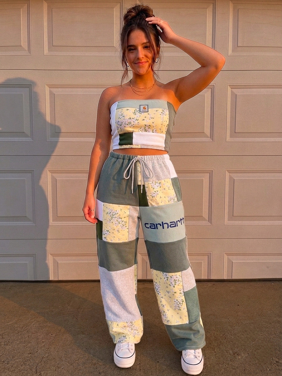 Wildflower Sage matching set (L)