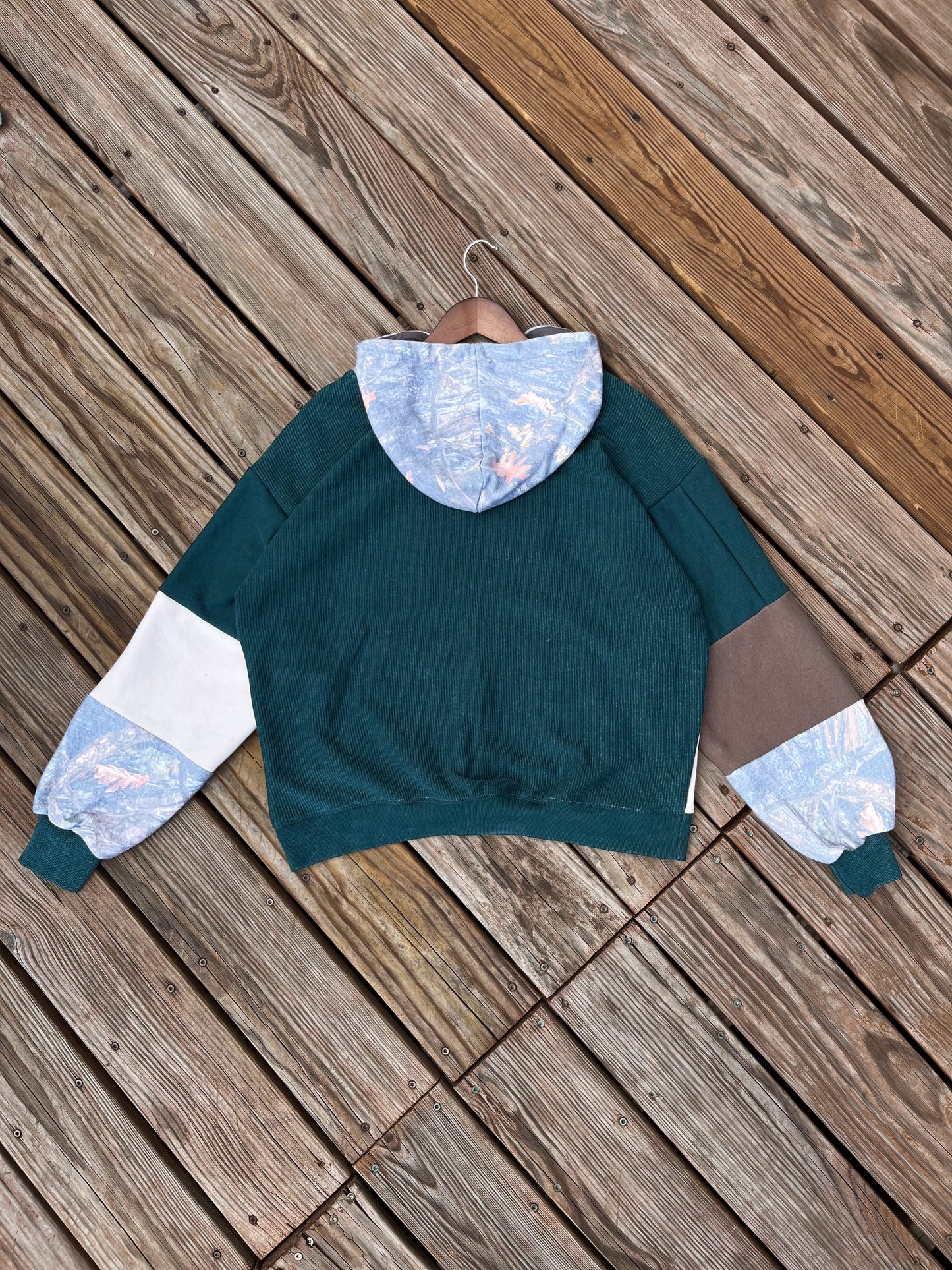 Pine Ridge patchwork hoodie (L/XL)