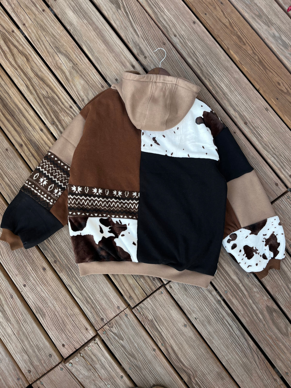 Coastal Cowboy patchwork hoodie (XL)