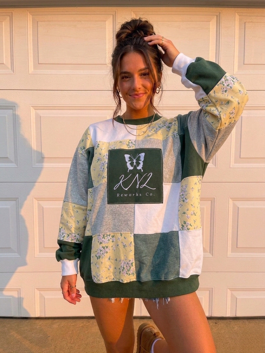 6x6 custom patchwork hoodie